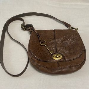 Fossil Pebbled leather crossbody